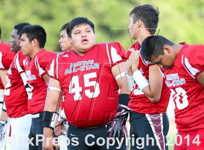 Thumbnail 2 in Native All-Star Football Classic (Red Hawks vs. Blue Eagles) photogallery.