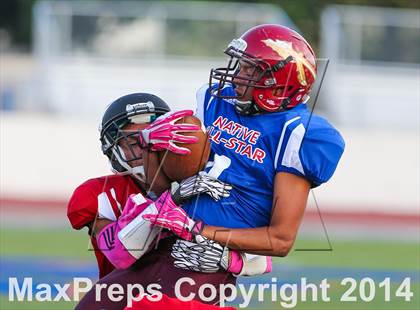 Thumbnail 3 in Native All-Star Football Classic (Red Hawks vs. Blue Eagles) photogallery.