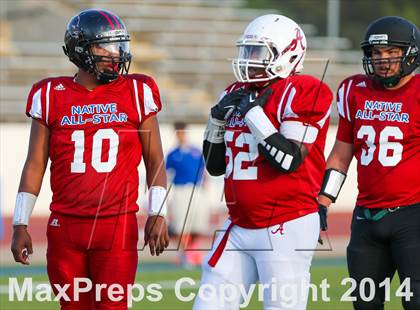 Thumbnail 3 in Native All-Star Football Classic (Red Hawks vs. Blue Eagles) photogallery.