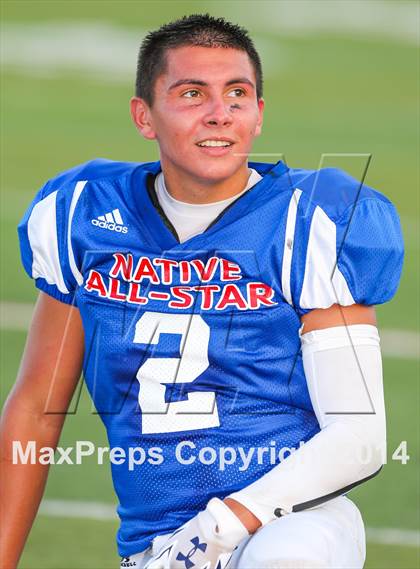 Thumbnail 1 in Native All-Star Football Classic (Red Hawks vs. Blue Eagles) photogallery.