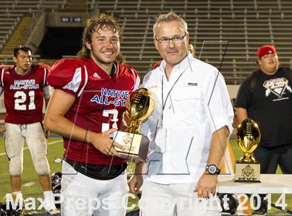 Thumbnail 3 in Native All-Star Football Classic (Red Hawks vs. Blue Eagles) photogallery.