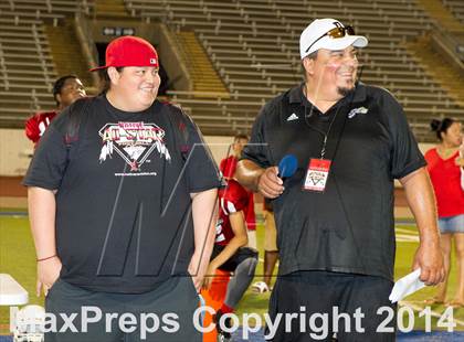 Thumbnail 1 in Native All-Star Football Classic (Red Hawks vs. Blue Eagles) photogallery.