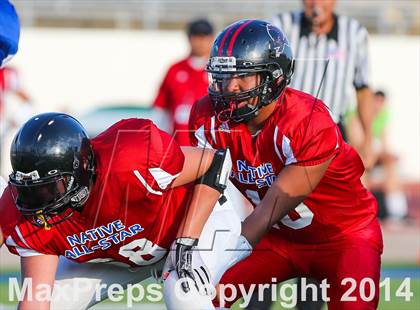 Thumbnail 2 in Native All-Star Football Classic (Red Hawks vs. Blue Eagles) photogallery.