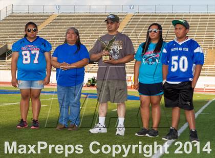 Thumbnail 1 in Native All-Star Football Classic (Red Hawks vs. Blue Eagles) photogallery.