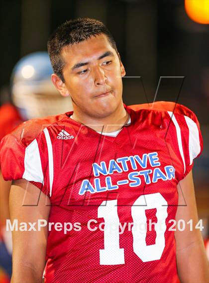 Thumbnail 3 in Native All-Star Football Classic (Red Hawks vs. Blue Eagles) photogallery.