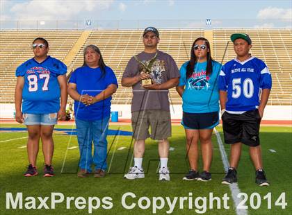 Thumbnail 3 in Native All-Star Football Classic (Red Hawks vs. Blue Eagles) photogallery.