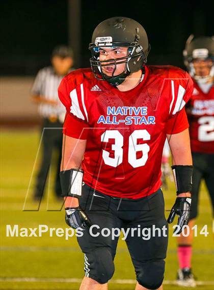 Thumbnail 3 in Native All-Star Football Classic (Red Hawks vs. Blue Eagles) photogallery.