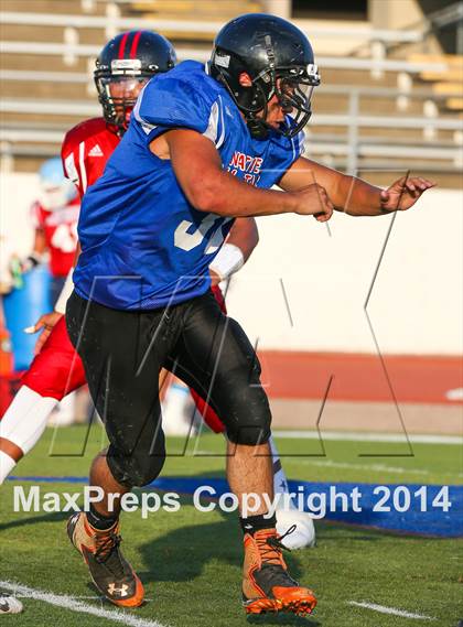 Thumbnail 3 in Native All-Star Football Classic (Red Hawks vs. Blue Eagles) photogallery.
