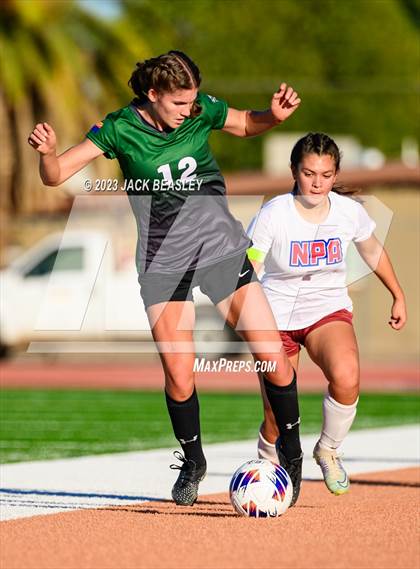 Thumbnail 3 in Northland Prep Academy vs Show Low (AIA Fall Soccer Final) photogallery.