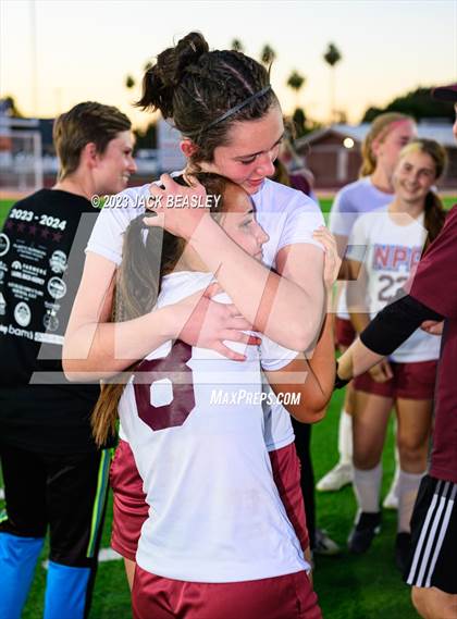 Thumbnail 3 in Northland Prep Academy vs Show Low (AIA Fall Soccer Final) photogallery.