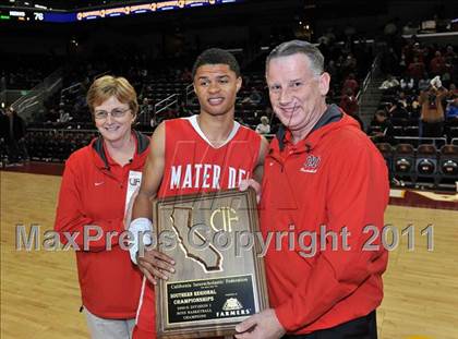 Thumbnail 1 in Mater Dei vs. Centennial (CIF Southern D1 Regional Final) photogallery.