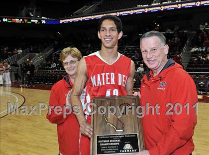Thumbnail 2 in Mater Dei vs. Centennial (CIF Southern D1 Regional Final) photogallery.