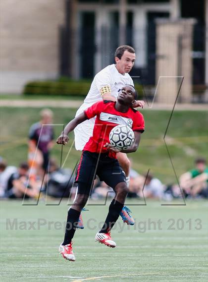 Thumbnail 1 in Jefferson City vs Washburn Rural (Gateway City Soccer Classic) photogallery.