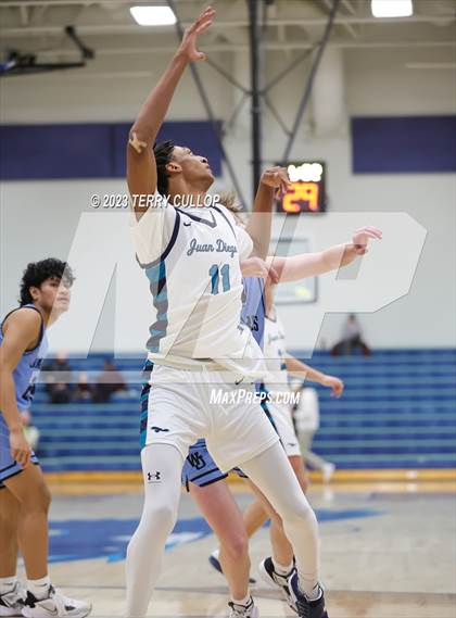 Thumbnail 3 in West Jordan vs. Juan Diego Catholic (Eagle Holiday Shootout) photogallery.