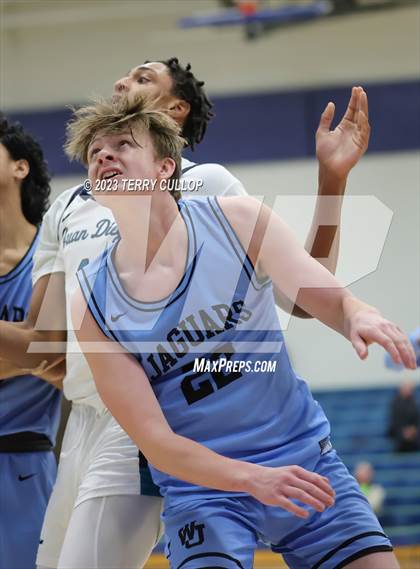 Thumbnail 3 in West Jordan vs. Juan Diego Catholic (Eagle Holiday Shootout) photogallery.