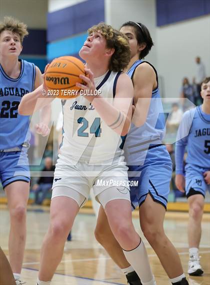 Thumbnail 2 in West Jordan vs. Juan Diego Catholic (Eagle Holiday Shootout) photogallery.