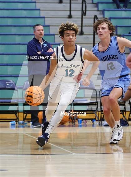 Thumbnail 1 in West Jordan vs. Juan Diego Catholic (Eagle Holiday Shootout) photogallery.