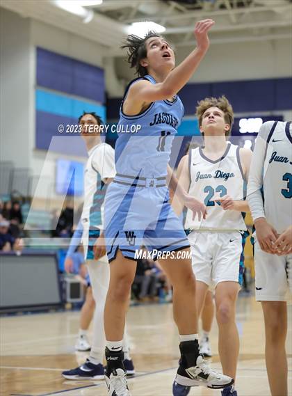Thumbnail 3 in West Jordan vs. Juan Diego Catholic (Eagle Holiday Shootout) photogallery.
