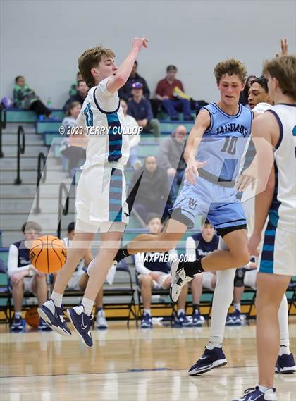 Thumbnail 1 in West Jordan vs. Juan Diego Catholic (Eagle Holiday Shootout) photogallery.
