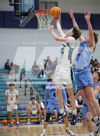 Thumbnail 1 in West Jordan vs. Juan Diego Catholic (Eagle Holiday Shootout) photogallery.