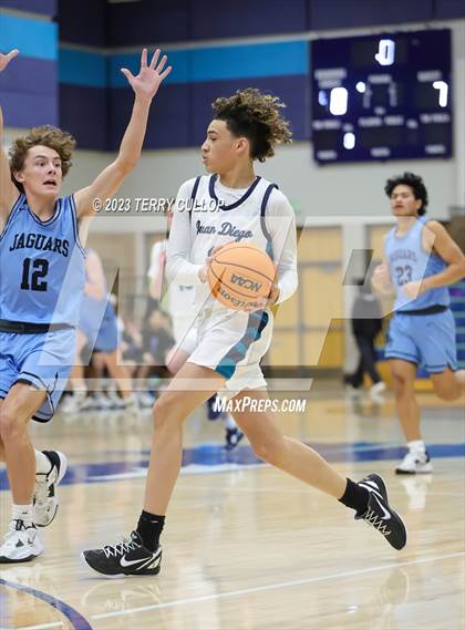 Thumbnail 1 in West Jordan vs. Juan Diego Catholic (Eagle Holiday Shootout) photogallery.