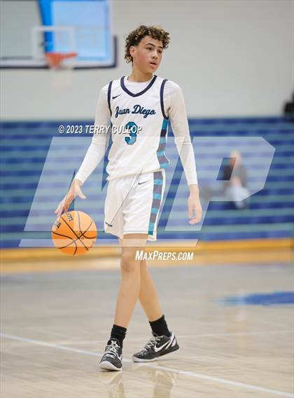 Thumbnail 1 in West Jordan vs. Juan Diego Catholic (Eagle Holiday Shootout) photogallery.