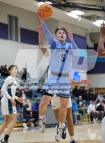 Thumbnail 1 in West Jordan vs. Juan Diego Catholic (Eagle Holiday Shootout) photogallery.