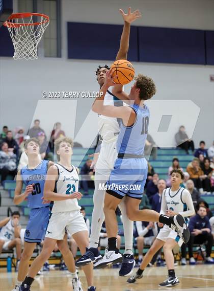 Thumbnail 1 in West Jordan vs. Juan Diego Catholic (Eagle Holiday Shootout) photogallery.