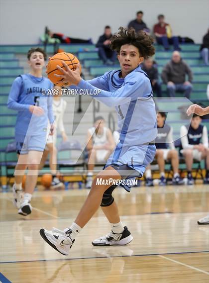 Thumbnail 1 in West Jordan vs. Juan Diego Catholic (Eagle Holiday Shootout) photogallery.