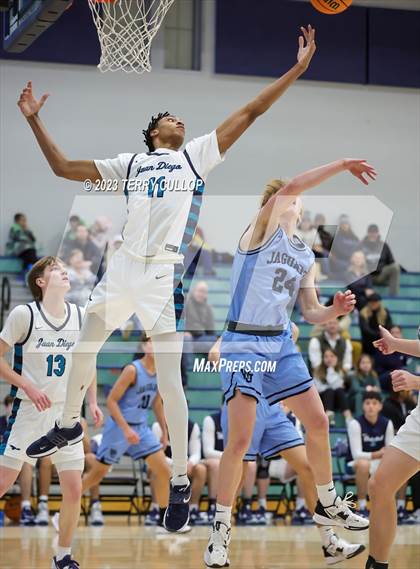 Thumbnail 1 in West Jordan vs. Juan Diego Catholic (Eagle Holiday Shootout) photogallery.