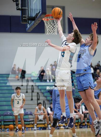 Thumbnail 2 in West Jordan vs. Juan Diego Catholic (Eagle Holiday Shootout) photogallery.