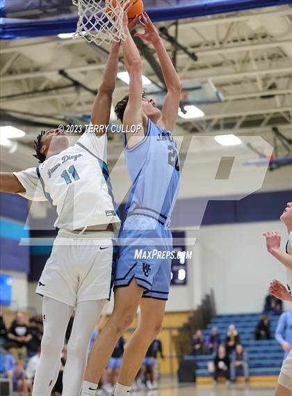 Thumbnail 3 in West Jordan vs. Juan Diego Catholic (Eagle Holiday Shootout) photogallery.