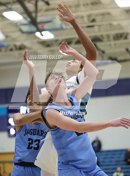 Thumbnail 1 in West Jordan vs. Juan Diego Catholic (Eagle Holiday Shootout) photogallery.