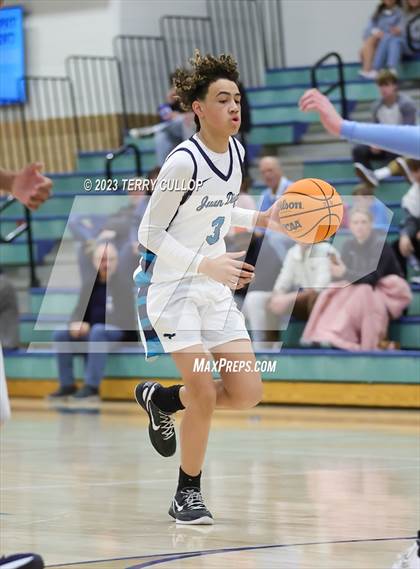 Thumbnail 1 in West Jordan vs. Juan Diego Catholic (Eagle Holiday Shootout) photogallery.