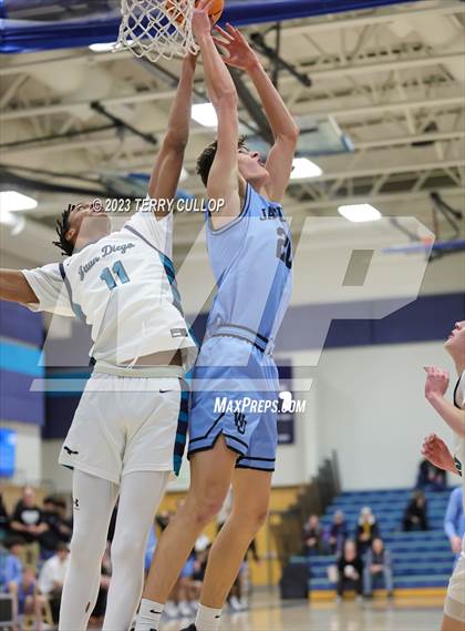 Thumbnail 1 in West Jordan vs. Juan Diego Catholic (Eagle Holiday Shootout) photogallery.