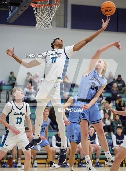 Thumbnail 3 in West Jordan vs. Juan Diego Catholic (Eagle Holiday Shootout) photogallery.