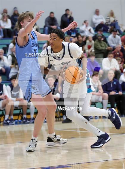 Thumbnail 1 in West Jordan vs. Juan Diego Catholic (Eagle Holiday Shootout) photogallery.