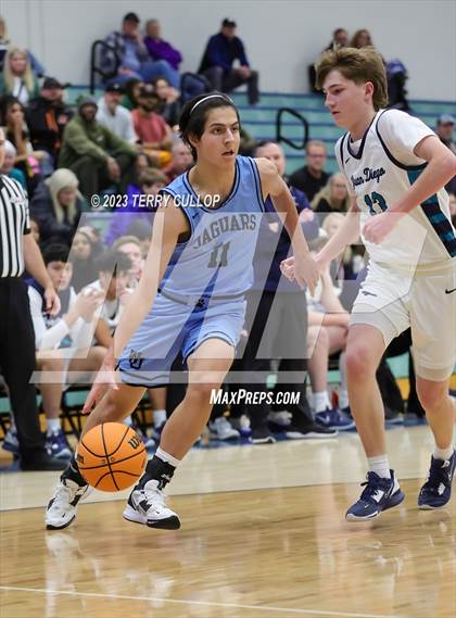 Thumbnail 2 in West Jordan vs. Juan Diego Catholic (Eagle Holiday Shootout) photogallery.