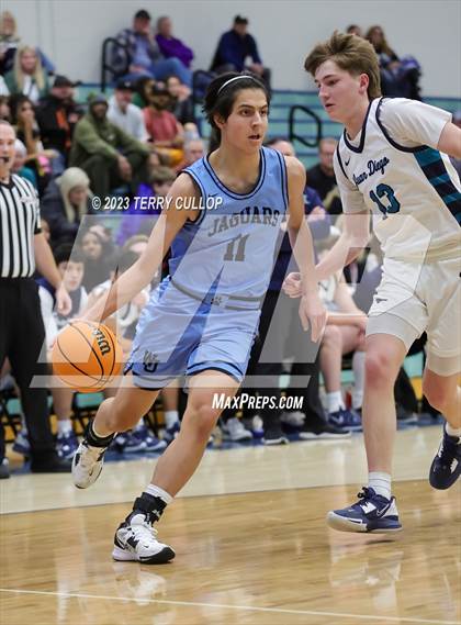 Thumbnail 3 in West Jordan vs. Juan Diego Catholic (Eagle Holiday Shootout) photogallery.