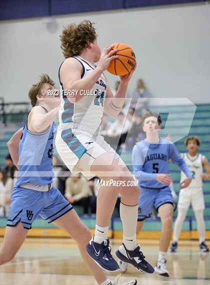 Thumbnail 1 in West Jordan vs. Juan Diego Catholic (Eagle Holiday Shootout) photogallery.