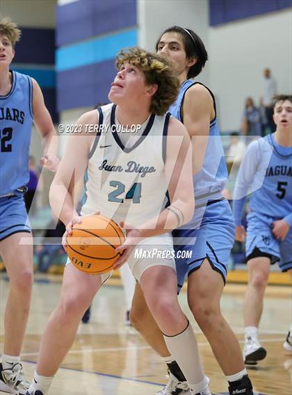 Thumbnail 1 in West Jordan vs. Juan Diego Catholic (Eagle Holiday Shootout) photogallery.