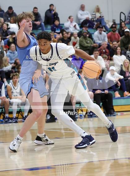 Thumbnail 2 in West Jordan vs. Juan Diego Catholic (Eagle Holiday Shootout) photogallery.