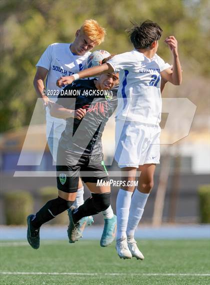 Thumbnail 1 in Sports Leadership & Management vs South Tahoe (NIAA 3A State Championship) photogallery.