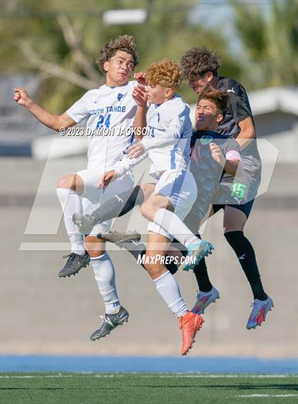 Thumbnail 3 in Sports Leadership & Management vs South Tahoe (NIAA 3A State Championship) photogallery.