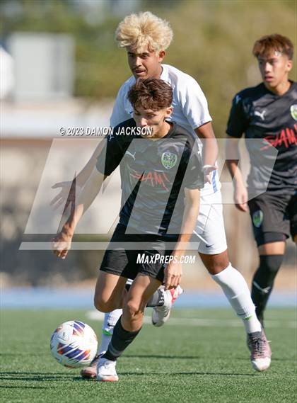 Thumbnail 3 in Sports Leadership & Management vs South Tahoe (NIAA 3A State Championship) photogallery.