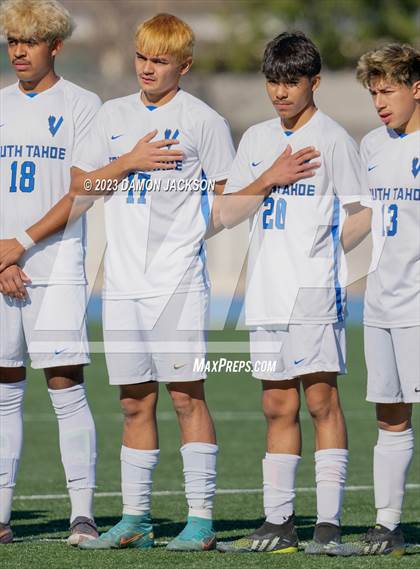 Thumbnail 3 in Sports Leadership & Management vs South Tahoe (NIAA 3A State Championship) photogallery.