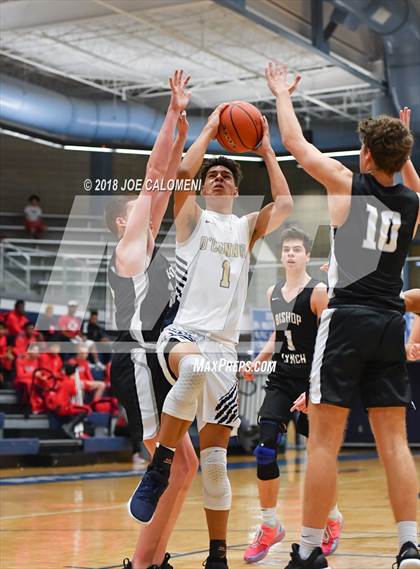 Thumbnail 2 in O'Connor vs Bishop Lynch (South San Boys Basketball Tournament) photogallery.