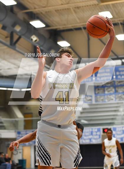 Thumbnail 1 in O'Connor vs Bishop Lynch (South San Boys Basketball Tournament) photogallery.