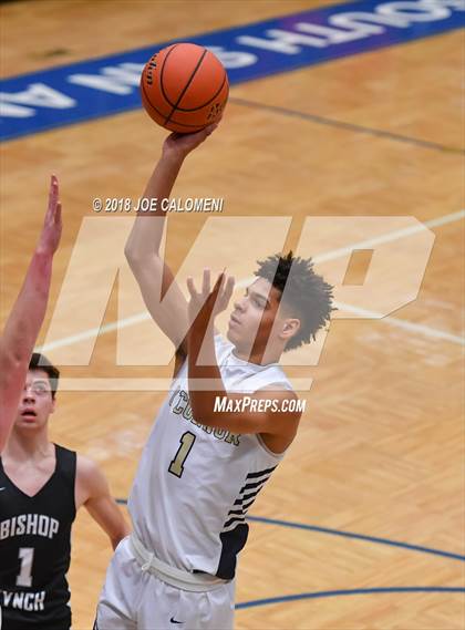 Thumbnail 3 in O'Connor vs Bishop Lynch (South San Boys Basketball Tournament) photogallery.