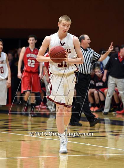 Thumbnail 1 in Cardinal Newman vs. Montgomery (NBL Championship) photogallery.